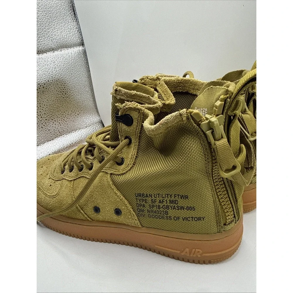 Nike SF AF1 MID Goddess Of Victory Size 7Y  Dessert Storm
